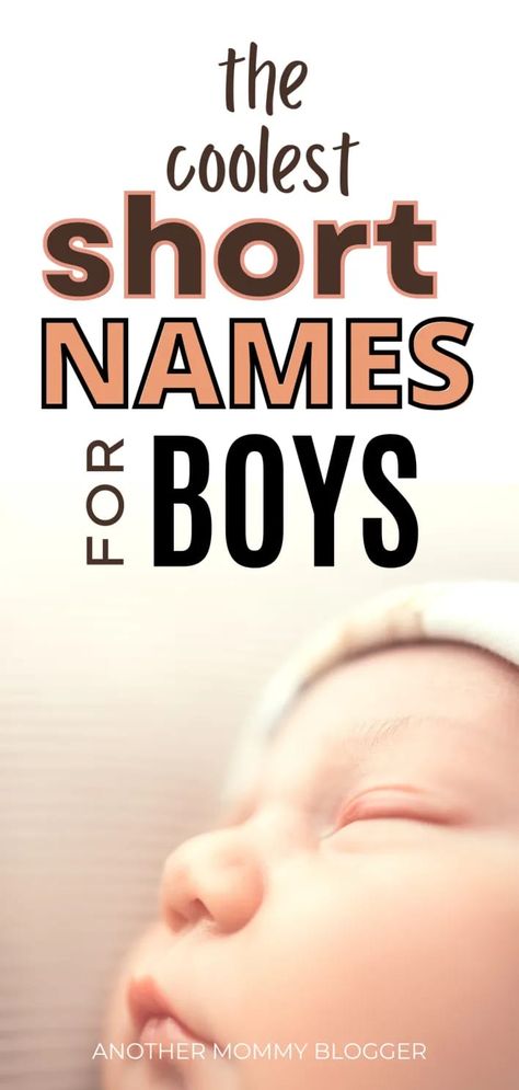 Need ideas for unique short boy names? This handsome baby boy names list has uncommon 2 letter boy names and all the classic and popular short boy names with meaning. You’ll find 3 letter boy names and 4 letter boy names too so come check them out. Male Names Ideas, Short Names For Boys, 4 Letter Boy Names, Boy Names Creative, Unusual Boy Names List, Unpopular Boy Names, Boy Name Ideas, Two Syllable Boy Names, Short Baby Boy Names