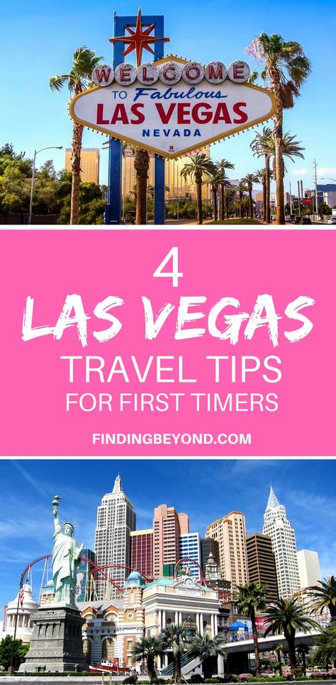 Heading to Las Vegas for the first time? Lucky you! Make sure you're prepared and avoid any unwanted stress by following these four helpful tips. | Best of Las Vegas | Highlights of Las Vegas | What to do in Las Vegas | Accommodation in Las Vegas | #lasvegas #travel #travelblogger Las Vegas On A Budget, Vegas On A Budget, Las Vegas Travel Guide, Las Vegas Travel, Vegas Hotels, Las Vegas Casino, Vegas Travel, Las Vegas Vacation, Visit Las Vegas