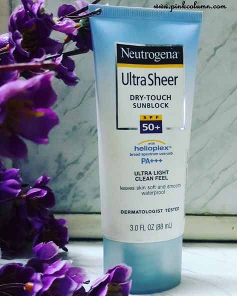 Neutrogena Ultra Sheer Dry Touch Sunblock SPF 50+ Neutrogena Sunscreen Spf 50, Neutrogena Sunscreen, Sunscreen Spf 50, Spf 50, Face Wash, Sunscreen, Natural Skin Care, Shampoo Bottle, Personal Care