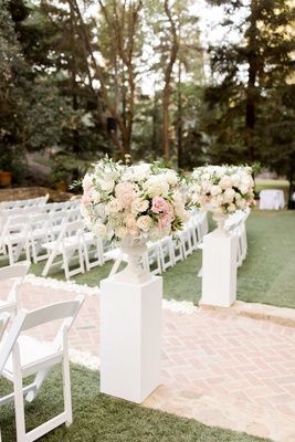 Ivory Decor, Wedding Pillars, Wedding Locations California, Blush Wedding Decor, Tented Reception, Aisle Flowers, Tent Reception, Wedding Inside, Wedding Ceremony Flowers