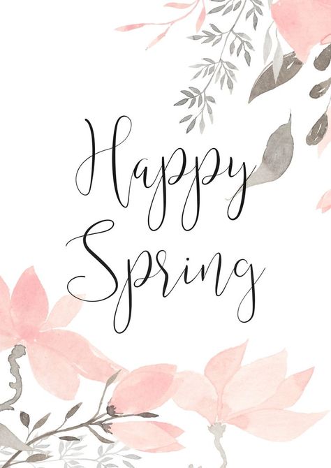 Happy Spring - Let's Celebrate with a Lovely Free Printable #spring #printable #freeprintable Spring Printables Free, Frühling Wallpaper, Spring Quotes, Spring Printables, Inspirational Printables, Holiday Quotes, Spring Wallpaper, Kawaii Halloween, Spring Aesthetic