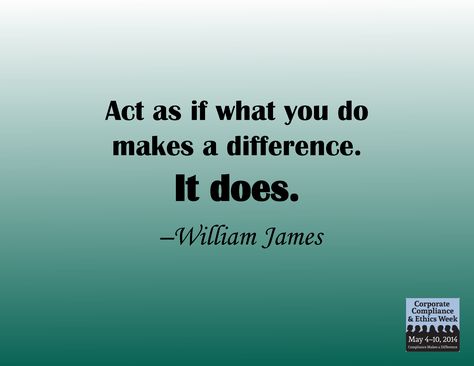 For more information visit http://bit.ly/1rGbiq1 Compliance Quotes, Workplace Quotes, Week Quotes, Williams James, Quality Management, Uplifting Quotes, Work Ideas, Quotes Funny, The Spirit