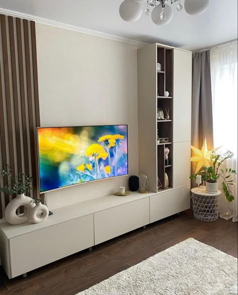 Ruang Tv, Studio Layout, Living Room Wall Units, Tv Room Design, Living Room Design Inspiration, Small Living Room Decor, Living Room Design Decor, Ideas Living Room, Basement Decor