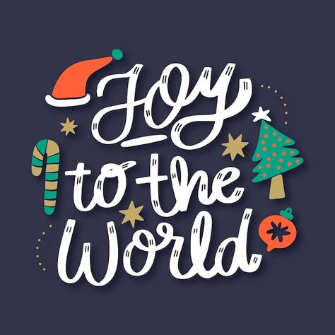 Free vector hand drawn christmas joy to ... | Free Vector #Freepik #freevector #christmas #nativity #noel #hand-drawn-christmas Christmas Joy To The World, Hand Drawn Christmas, Christmas Concert, Christmas Nativity, Joy To The World, Vector Hand, Christmas Joy, To The World, Nativity