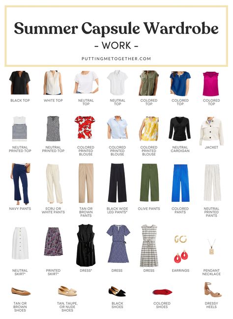 Teacher Wardrobe Essentials, Summer Work Capsule Wardrobe, Summer Work Capsule, Capsule Wardrobe For Work, Capsule Wardrobe Examples, Work Capsule Wardrobe, Nursing Friendly Outfits, Athleisure Capsule Wardrobe, Summer Work Wardrobe