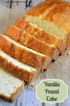 Vanilla Pound Cake Recipe, Buttery Pound Cake, Vanilla Pound Cake, Pound Cake Recipe, Salty Cake, Vanilla Cake Recipe, Pound Cakes, Bundt Cakes, Pound Cake Recipes