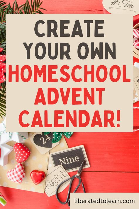 Are you homeschooling? Want to combine the fun of the holiday season with learning? Why not create your own homeschool advent calendar! Here’s how to design your very own homeschool advent calendar, along with a list of ideas to inspire each day! Winter Homeschool, Homeschool Crafts, Homeschool Learning, Homeschool Art, Homeschool Activities, Homeschool Ideas, Learning Ideas, Advent Calendars, Creative Learning