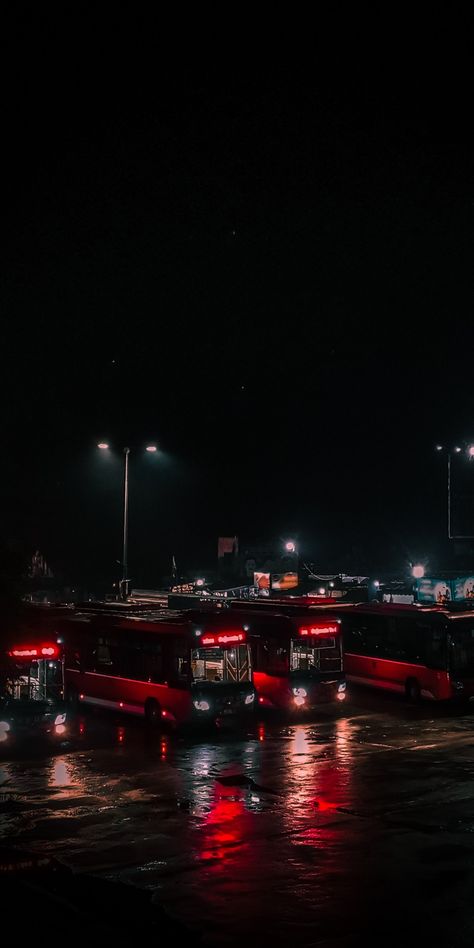 #rain #night #bus #station #ahmedkhokher581 Bus Station Aesthetic, Rain Night, Metro Bus, Bus Stand, Bus Travel, Lightning Strikes, Bus Station, Night Time, Dark Aesthetic