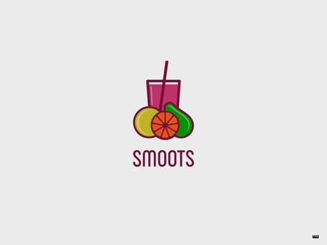 Smoothie Logo Design, Juice Shop Logo, Juice Shop Ideas, Smoothie Logo, Cafe Logos, Juice Logo, Organic Smoothies, Juice Shop, Bar Branding