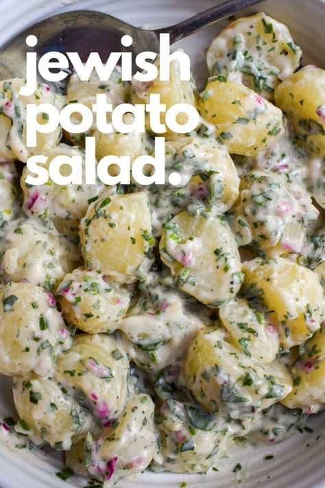 Recipe With Red Onion, Cold Lunch Recipes, Baby Potato Salad, Mayonnaise Sauce, Easy Potato Salad, Potato Salads, Weeknight Recipes, Ladies Who Lunch, Summer Side Dishes