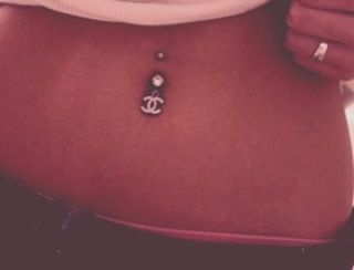 🎀 Belly Piercing, Belly Button, Belly Button Rings, Piercings, Chanel