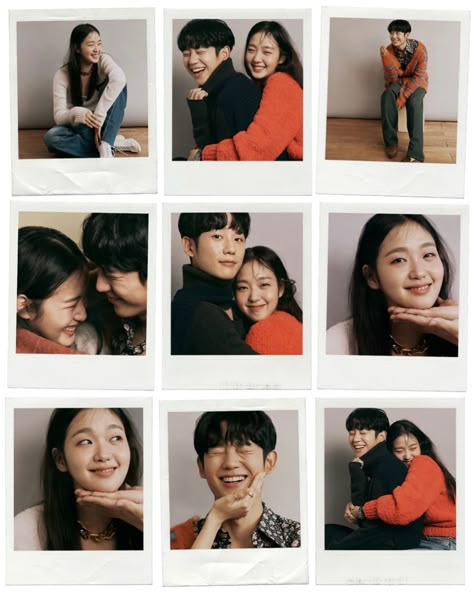 Korean Photobox Couple, Self Photoshoot Studio Poses Couple, Self Studio Photoshoot Couple Korean, Wedding Prenup Photoshoot Studio, Self Shoot Studio Couple, Photoshoot Couple Ideas Studio, Korean Self Photo Studio Pose, Korean Self Photo Studio Pose Couple, Kdrama Couples Photoshoot