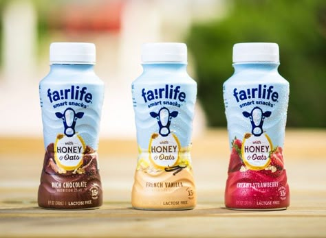 Fairlife smart snacks honey oats drinkable nutritional shake milk lactose free Yoghurt Packaging, Curb Hunger, Kids Yogurt, Drinkable Yogurt, Dairy Packaging, Healthy Protein Shakes, Best Protein Shakes, Smart Snacks, Healthiest Foods