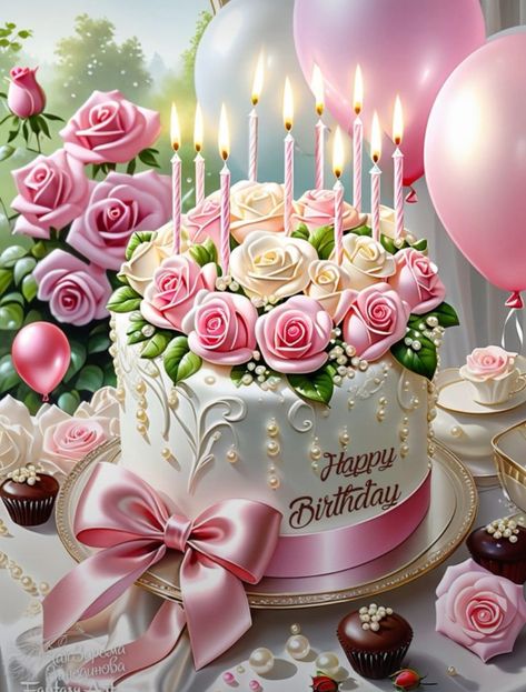 Happy Birthday For Women, Happy Birthday Cute, Happy Birthday Flowers Gif, Happy Birthday Bouquet, Happy Birthday Pink, Happy Birthday Wishes Pics, Happy Birthday Flowers Wishes, Happy Birthday Cake Photo, Happy Birthday Wishes Messages