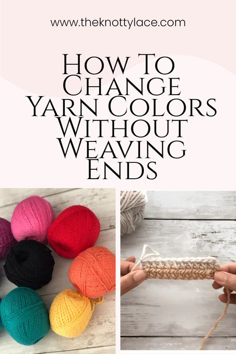 How To Change Colors When Crocheting, How To Change Yarn Color When Crocheting, How To Change Yarn Colors In Crochet, How To Change Colors In Crochet, Crochet Changing Colors, Cotton Yarn Crochet Projects, Teaching Crochet, Change Colors In Crochet, Crazy Crochet