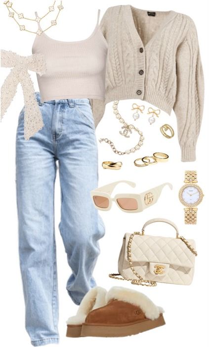 fall-ing for neutrals Outfit | ShopLook Clean Rich Girl Outfits, Clean Aesthetic Outfit, Neutrals Outfit, Fall Chic Outfits, Modest Street Fashion, European Fashion Winter, Freehand Painting, Winter Fashion Outfits Casual, Winter Packing