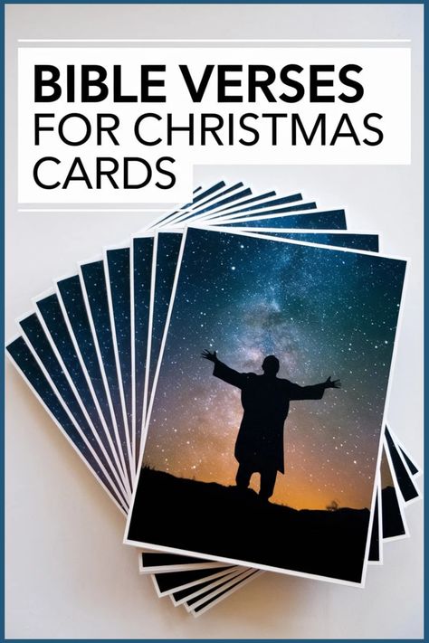 Bible verses for Christmas cards with a silhouette against a starry sky. Christmas Verses For Cards For Family, Bible Verse Christmas Card, Bible Verses For Christmas Cards, Christmas Card Sentiments, Christian Christmas Quotes, Christmas Cards Wording, Christmas Card Verses, Christmas Bible Verse, Christmas Greetings Messages