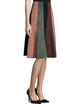 Ultra Suede 12 Gore Skirt  from Vivienne Tam on Gilt 12 Gore Skirt, Gore Skirt, Gored Skirt, Vivienne Tam, Skirt Fashion, Midi Skirt, Fashion Show, Dresses For Work, Skirt