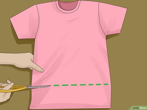 Turning Shirts Into Crop Tops, Making Crop Tops From Tshirt, How To Turn A Tshirt Into A Crop Top, Make Crop Tops From Tshirt, Crop Your Own Shirt, Best Way To Crop A Shirt, Diy Shirt Crop Top, Making Crop Tops Diy T Shirts, Making A Shirt Into A Crop Top