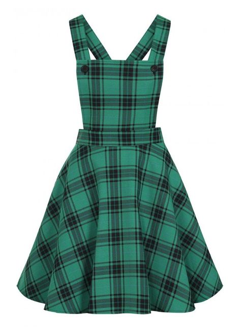 Alternative Dress, Black Tartan, Attitude Clothing, Gothic Dress, Quality Dresses, Pinafore Dress, Fashion Design Clothes, Dresses Uk, Green And Black