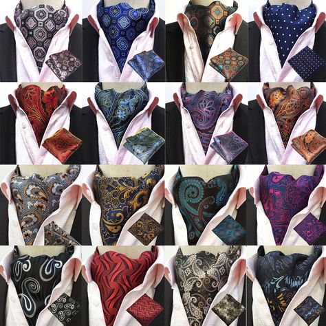 Bolo Tie Men, Cravat Tie, Pocket Square Wedding, Ascot Ties, Slim Fit Suit Men, Paisley Flower, Men Stylish Dress, Tuxedo For Men, Mens Formal