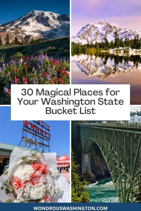 30 Magical Places for Your Washington State Bucket List State Bucket List, Snoqualmie Washington, Washington Things To Do, Things To Do In Washington, Rialto Beach, Snoqualmie Falls, Washington State Travel, Vashon Island, Visit Seattle