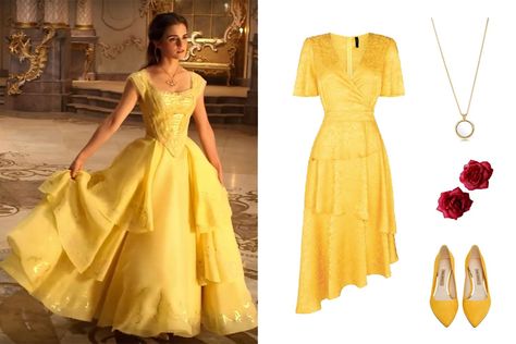 Belle Inspired Outfits, Disney Princess Inspired Dresses, Belle Inspired Dress, Disney Princess Inspired Outfits, Belle Outfit, Princess Inspired Outfits, Disney Princess Outfits, Disney Themed Outfits, Everyday Cosplay