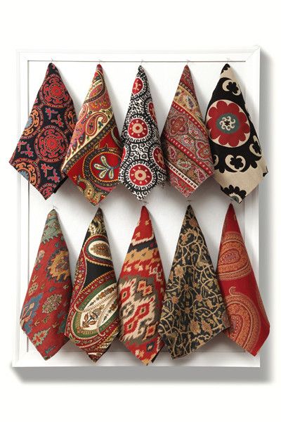 Ethnic Fabric Collection by Calico Corners l Calico Home | Flickr Calico Corners Fabric, Calico Corners, Vignette Design, Kuba Cloth, The Silk Road, Fabric Combinations, Green Collection, Fabric Inspiration, Fabric Accessories