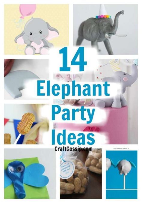 Elephant Decorations Party, Elephant Birthday Party Ideas, Elephant Birthday Party Boy, Elephant Snacks, Elephant Birthday Theme, Elephant Party Ideas, Elephant Theme Birthday Party, Elephant Party Decorations, Elephant Themed Party