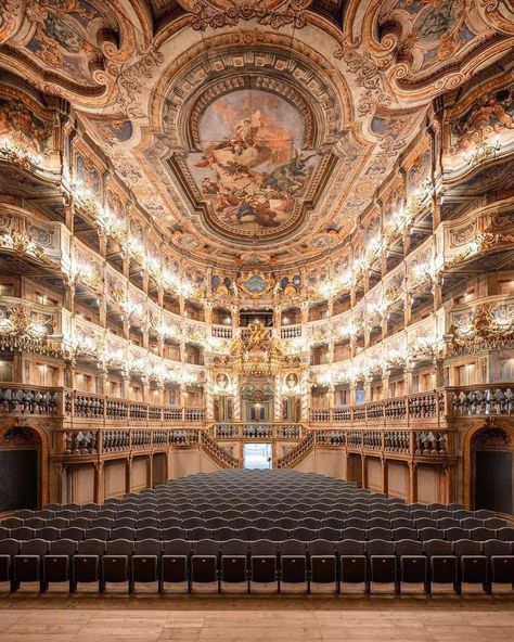 Bayreuth Germany, Opera House Architecture, Opera Theatre, World Architecture, Beautiful Architecture, Beautiful Buildings, Design Inspo, Architecture House, Old World