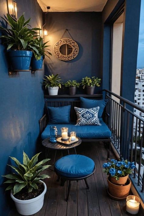 Balcony Interior, Balcony Decorating Ideas, Small Patio Decor, Small Balcony Design, Home Balcony, Apartment Patio, Terrace Design, Dream House Rooms, Apartment Balcony Decorating