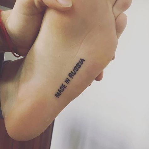 MADE IN RUSSIA Tattoo creds: @angelinaskidanova i want made in america tattoo Made In America Tattoo, Russia Tattoo, Russian Tattoos, America Tattoo, Model Tattoos, Russian Tattoo, Unalome Tattoo, Tattoo Trend, Disney Tattoo