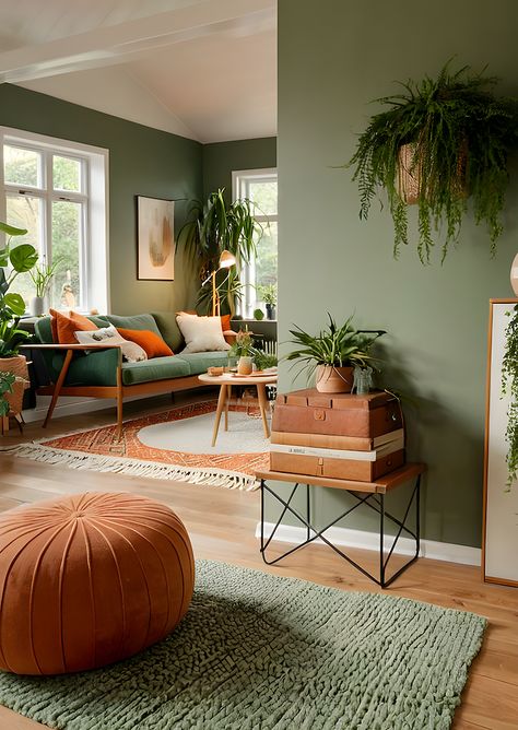 Hygge Home Decor: How to Create a Hygge Colour Palette | 8 Cosy Hues Eastern European Interior Design, Colourful Scandinavian Interior, Danish Interior Design Hygge, Sw Natural Linen, Hygge Color Palette, Scandinavian Colour Palette, Colorful Scandinavian Interior, Sw Evergreen Fog, Green Living Room Color Scheme