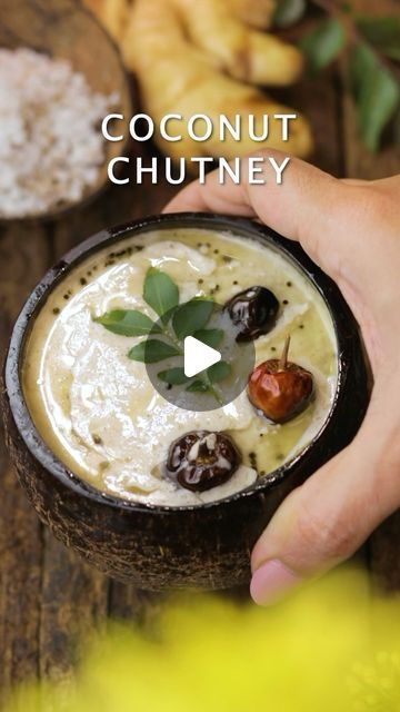 Dry Coconut Chutney, Coconut Chutney South Indian, South Indian Chutney Recipes, Indian Chutney Recipes, Indian Meal, Dry Coconut, Fresh Coconut, Coconut Chutney, Video Creator