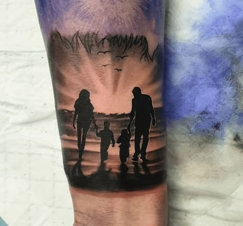 Rise and Shine: Best Sun Tattoo Ideas With Meanings - Tattoo Stylist Family Tattoos For Men Symbolic, Tattoo Ideas For Family, Tattoo For Parents, Family Tattoos Ideas, Family Symbols, Polaroid Tattoo, Parents Tattoo, Family Sleeve Tattoo, Sun Tattoo Ideas