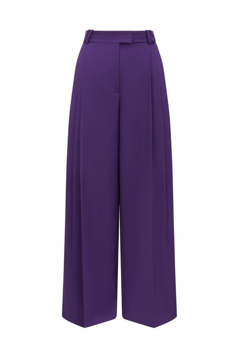 Purple Trousers, Shade Of Purple, Wishlist 2024, Aesthetic Grunge, Shades Of Purple, Lookbook, High Waist, Wide Leg, Honey