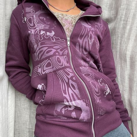 Purple Zip Up Hoodie Outfit, Zip Up Hoodie Outfit, Purple Zip Up Hoodie, Clothing Aesthetic, Upcycling Ideas, Pop Art Design, Fits Inspo, Hoodie Outfit, Inspo Board