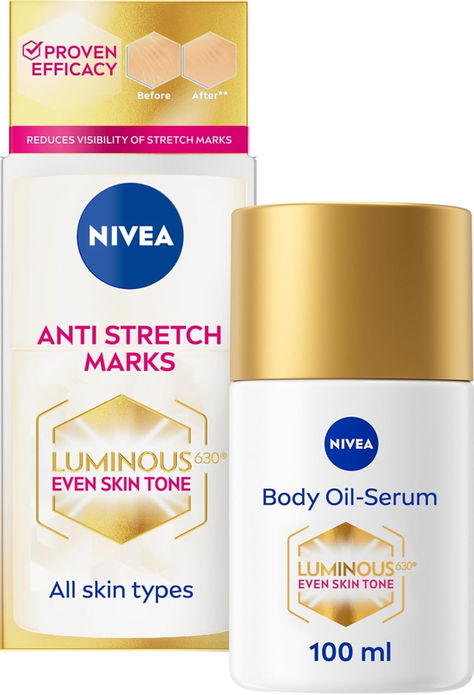 Anti Stretch Marks (100ml), Skincare Serum with Luminous 630 Visibly Reduces Stretch Marks in 2 weeks, Starts Working From Day 1 Nivea Body Oil, Stretch Mark Cream, Favorite Makeup Products, Hormonal Changes, Skin Care Serum, Skin Care Solutions, Even Out Skin Tone, Body Skin Care Routine, Toned Body