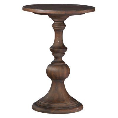 Pedestal End Table, Hekman Furniture, Rustic End Tables, Mid Century Living Room, Chair Side Table, Living Room End Tables, Wood End Tables, Side And End Tables, Pedestal Table