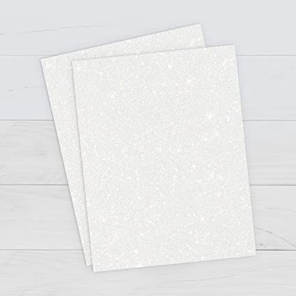 Amazon.com: Printworks Printable White Glitter Cardstock, Perfect for Holiday School and Craft Projects, 15 Sheets, 8.5” x 11” (00514) Glitter Cardstock, White Glitter, Amazon Art, Sewing Stores, Card Stock, Craft Projects, Sewing Crafts, Cricut, Glitter