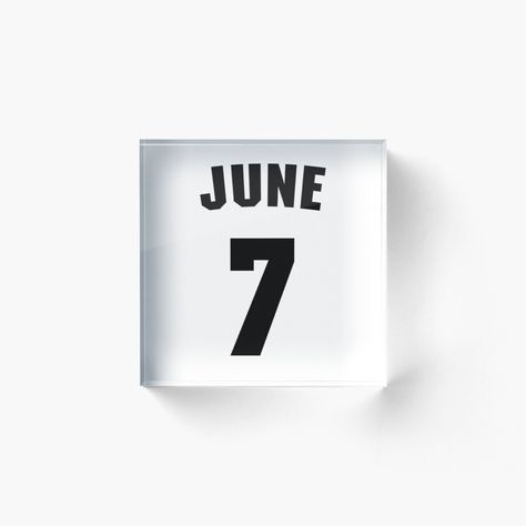 Date of birth 7 June birthday gift sport design by Panya-Design | Redbubble June Design, June Birthday, Birthday Gifts For Teens, Sport Design, Face Pictures, Kpop Group, Date Of Birth, Photography Challenge, Sport Style