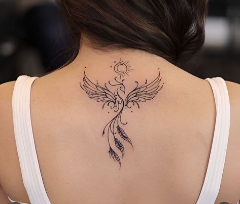 A Phoenix Tattoo, Rebirth Tattoo, Full Body Massage Techniques, Mythical Bird, Body Massage Techniques, Journey Of Growth, Phoenix Tattoo Design, Mythical Birds, Rise From The Ashes