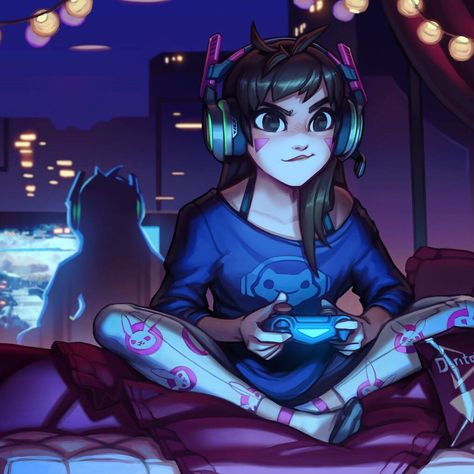 Dva Overwatch, Cute Artwork, Overwatch Wallpapers, D.va Overwatch, Sweet Pictures, Gamers Anime, Art Mignon, Overwatch Fan Art, Girl Artist