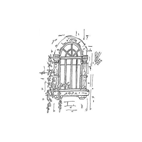 Window Tattoo Vintage, Arched Window Tattoo, Antique Style Tattoos, Window Tattoo Ideas, Garden Gate Tattoo, Victorian Window Tattoo, Cat Window Tattoo, Window Sill Tattoo, Open Window Tattoo