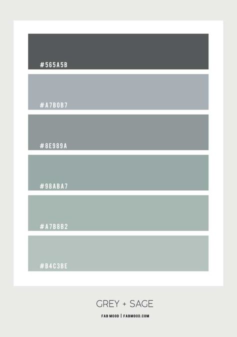 Grey Blue Green Colour Palette, Blue Green Grey Color Palette Bathroom, Grey Sage Green Bedroom, Bathroom Grey And Green, Green Blue Grey Color Palette, Sage Green And Grey Bathroom, Grey Palette Colour Schemes, Bedroom Grey Green, Sage And Grey Bedroom