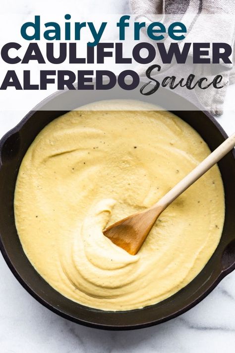 Dairy Free Sauces Pasta, Nightshade Free Pasta Sauce, Low Histamine Pasta Sauce, Noochy Licious Recipes, Hs Diet, Alfredo Sauce Video, Dairy Free Pasta Sauce, Nightshade Recipes, Cauliflower Sauce Recipes