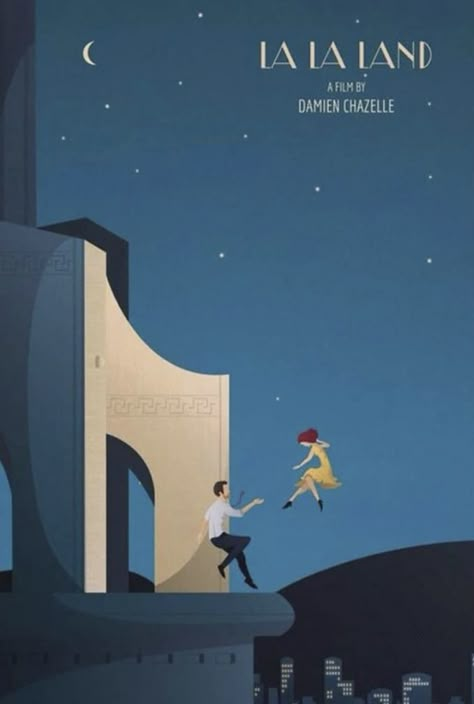 #lalaland #poster #posterart #vintage #inspiration #la #movie #hollywood #minimalist #art #lalalandmovie #miaandsebastianstheme Lala Land Poster, Illustration Night, Movie Illustration, Illustrated Poster, Damien Chazelle, Collage Mural, Film Posters Art, Film Poster Design, Movie Poster Wall