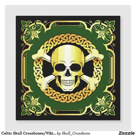 Black Wood Wall, Viking Pirate, Jolly Roger Flag, Celtic Skull, Pirates Gold, Celtic Circle, Magnetic Business Cards, Skull Flag, Pirate Flag