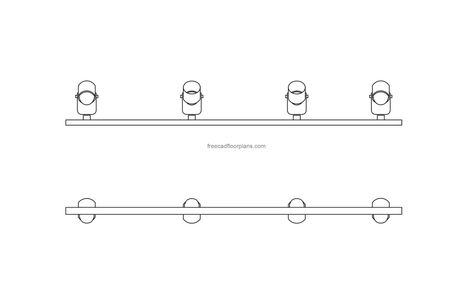 Spot Light Ceiling Track, Autocad Block - Free Cad Floor Plans Lighting Symbols, Spot Light Ceiling, Pool Houses Plans, Garden Rooftop, Architecture Symbols, House Plans Design, Floor Plans House, College Things, Ceiling Mounted Lights