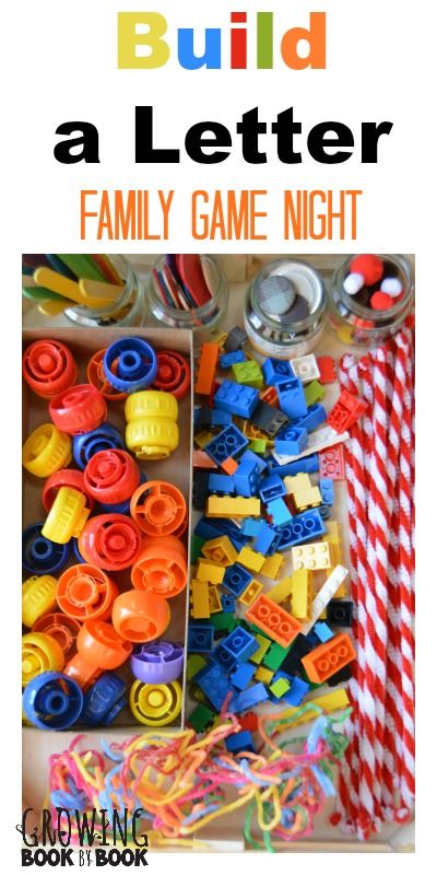 A fun literacy activity to play for a Family Game Night from growingbookbybook.com Literacy Night Activities Preschool, Family Literacy Activities, Family Literacy Night Activities, Literacy Night Activities, Family Games Night, Kids Game Night, Family Literacy Night, Preschool Family, Family Involvement